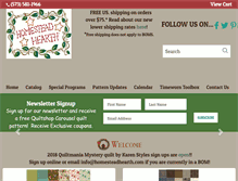 Tablet Screenshot of homesteadhearth.com